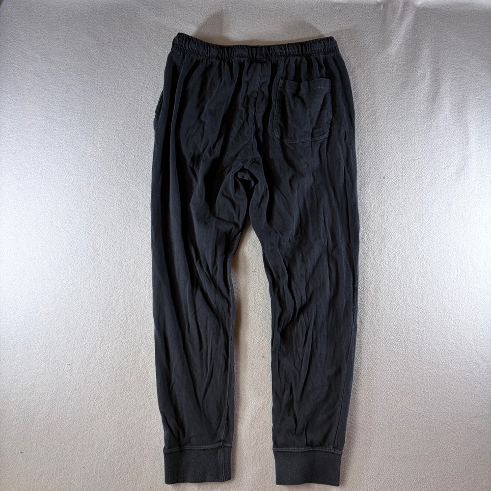 Nike Mens Sportswear Jogger Pants Black Medium Cuffed Sweatpants Drawstring - Picture 2 of 8